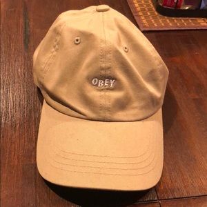 Slightly worn obey hat